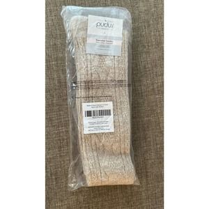 Push’s Sweater Socks Over the Knee Shoe Size 6-10 Cozy Cabin FabFitFun Beige NEW